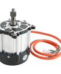 Badass 72V 1500W Brushless Differential Axle Motor With A Heavy 16T Gear Shaft view showing motor design and wiring.