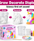 Grow Your Own Unicorn Crystal With This Hands On STEM Kit For Kids Ages 8 12 A Fun Screen Free Science Craft That Merges Science And Art Pink box with 850ml cup, crystal powder, paints, and unicorn figure