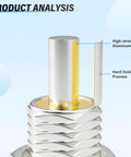 Product analysis of Compact Pneumatic Cylinder 10mm Bore 15mm Stroke with aluminum alloy and hard oxidation process
