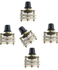 Five Two Pole Eleven Throw Rotary Switch Kit With Double Deck Band Channel For Radios And TVs And Industrial Gear Panels Metal And Plastic Construction Model KCT 2x11