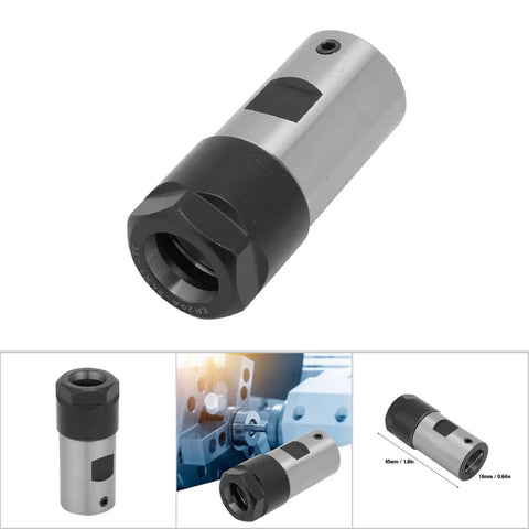 Super Solid ER20 Collet Block Chuck Holder For Lathe And Milling Machines showing steel design for secure tool clamping.