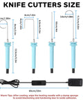 Hot Wire Foam Cutter Kit 4 In 1 Styrofoam Cutter Electric Foam Cutting Tool for Arts and Crafts DIY with Pen Holder and Replacement Wires size chart