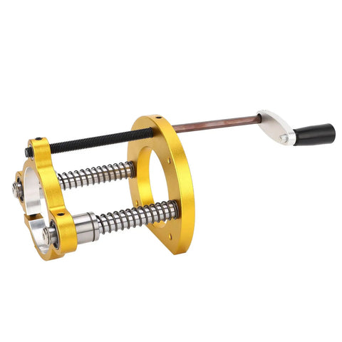 Boss Level Router Lift Base For Woodworking Tables with smooth adjustment handle and springs.