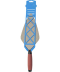 Front view of London Style Brick Trowel With DuraSoft Handle For Brickwork Blockwork And Stonework High Carbon Steel One Piece Forged Blade