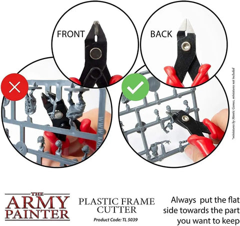 Plastic Frame Cutter For Miniatures Stainless Steel Flush Cutter With Safety Grip Handle Side Snips For Miniature Fantasy Tabletop Wargaming Hobby Tools For Hobbyists