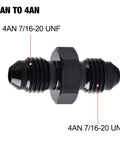 4AN Female To 4AN Male Swivel Fittings Aluminum 2 Pack Heavy Duty AN Fittings For High Pressure Hoses Black Anodized Finish Ideal For Automotive Car Trucks Rigs And Custom Builds, black 4AN 7/16-20 UNF swivel fitting