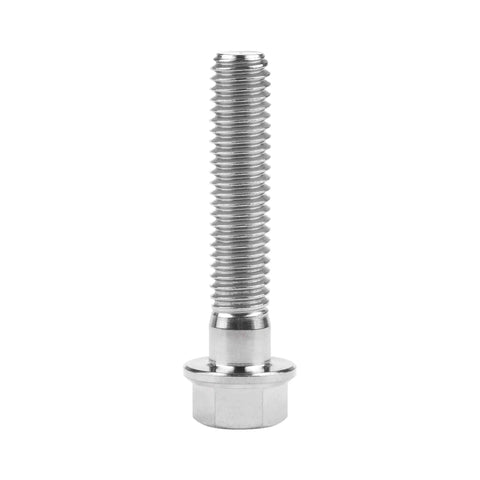 Titanium Flange Bolts M6x30mm for Motorcycles Four Pack Grade 5 6Al4V lightweight bolt with 11mm flange head