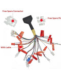 Heavy Duty Nd72260 Electric Motorcycle Controller 260A Bldc Programmable With Usb Cable wiring harness with labels and connectors.