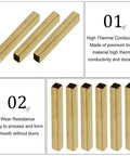 Shop Grade Hollow Brass Square Tube 18X18X1Mm With Butter Smooth Walls Perfect For Diy Projects Hardware Mods Custom Builds And Fabrication Work 500Mm Long Piece, four tubes displayed with smooth surfaces.