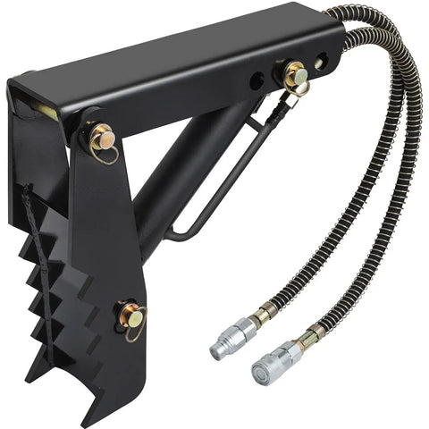 18 Inch Hydraulic Excavator Thumb With Adjustable Length And Angle, Beefy Heavy Duty Steel Wood Grabber Attachment, Welded