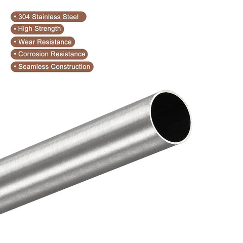 Industrial Grade 304 Stainless Steel Capillary Tubing 16mm Outer Diameter 0.5mm Wall Thickness 400mm Length Built For Machinery And Industrial Systems Beefy Heavy Duty Tubing, seamless tube close-up