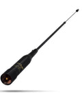 Black Tri Band VHF UHF Mobile Antenna For Ham Radios 137 174 180 260 400 480 MHz 100W 20 Inch Telescopic PL 259 UHF Male