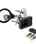 LED Light Magnifier Desk Lamp With 2.5X, 7.5X And 10X Lenses, Soldering Station Helper Clamp, with AAA batteries