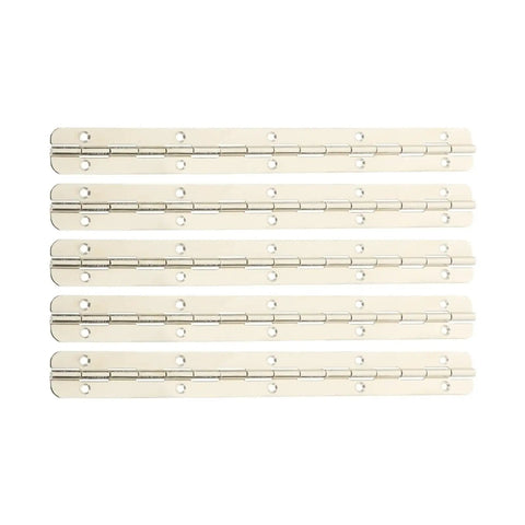 Set of 5 silver rotating concealed door hinges for folding doors 90 degree iron hinge replacement fits small boxes and closets