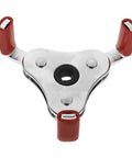 Heavy Duty Aluminum Alloy Smoke Sensor Removal Tool For Universal Fire Detector Disassembly Kit with red rubber grips.