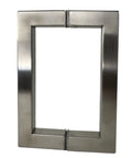Slick Six Inch Nickel Shower Door Handle For Glass Doors Kickass Heavy Duty Stainless Steel Grip With Straightforward Install Kit. Brushed nickel rectangular grab handle.