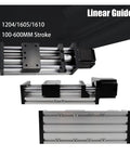 Hella Smooth Precision Linear Bearing Electric Linear Rail Ballscrew Slide Stage For CNC DIY Z Axis with 600mm stroke.