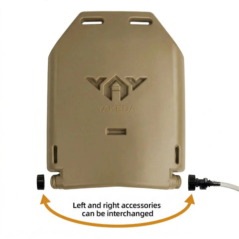 1.75L Hydration Panel For Vests With Leakproof Reservoir, 105cm Detachable Tube And Silicone Bite Valve, Waterproof Khaki