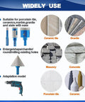 Beast Diamond Core Drill Bit Hole Saw Kit for porcelain tile, ceramic, granite, masonry, and concrete surfaces