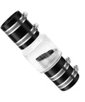 Whisper Quiet Sump Pump Check Valve With Spring Loaded Flapper For Backflow Prevention Reducing Water Hammer Noise Includes Steel Clamps