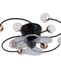 27 Inch Ceiling Fan With Light No Fuss Remote Control Dimmable LED And 3 Color Temperatures With 1 2 4 8 Hour Timers Quiet Reversible Motor