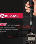 Adjustable Torque Screwdriver Kit 10 To 60 In-Lb With 40 Precision Bits in use with digital torque tester.