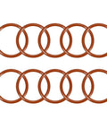 Red Silicone O Ring Seal Gasket 36mm Outside Diameter 29.8mm Inner Diameter 3.1mm Width VMQ 50 Shore Hardness 10 Pack
