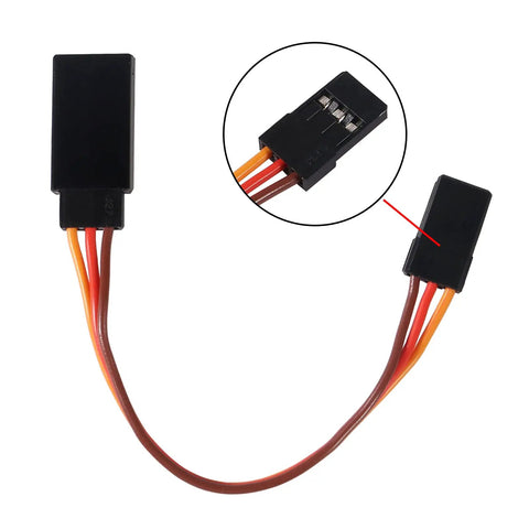 3 Pin Servo Extension Cable Cord Female To Male Lead Wire Connector For JR Futaba RC Cars Planes And Helicopters 10cm Long
