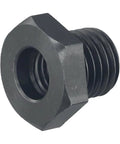 Wood lathe chuck adapter, M18x2.5 to 1-8TPI, hex body, black steel