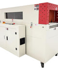 WYDDDARY 220V 3Phase Industrial Heat Shrink Wrap Machine With 13kw Power And Variable Speed Control side view showing control panel and rollers.