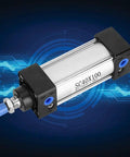 Double Acting Air Pneumatic Cylinder With 40mm Bore Aluminum Alloy Body Compact Lightweight Design For Industrial Automation Systems And Repetitive Push Pull Tasks Workhorse Reliability in digital display setting