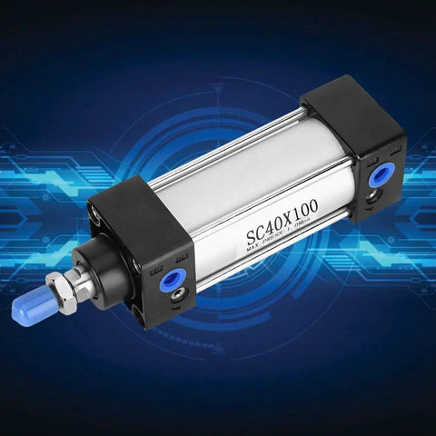 Double Acting Air Pneumatic Cylinder With 40mm Bore Aluminum Alloy Body Compact Lightweight Design For Industrial Automation Systems And Repetitive Push Pull Tasks Workhorse Reliability in digital display setting