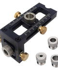 Dead On Positioning Guide With Swappable Stainless Bushings And Knurled Lock Knobs Heavy Duty Alignment Jig view with metric bushings.