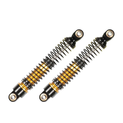 Beefy Aluminum Threaded Shock Absorbers Oil Dampers 4Pcs Set For 1/12 Mini Crawler And 1/18 RC Crawler Cars TRX4M TRX4MT Upgrade Parts In Gold 65mm