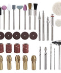 Badass 34 Piece Electric Rotary Tool Accessory Kit For Grinding Polishing Engraving includes diverse metal bits and brushes.