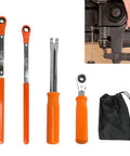 4 Piece Automatic Slack Adjuster Tool Kit for Air Brake Systems in heavy duty trucks with wrenches and release tool