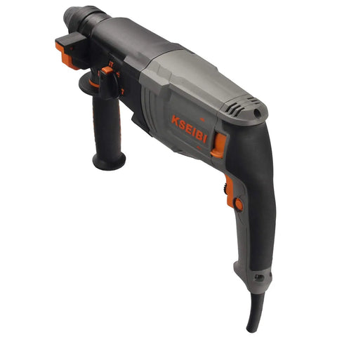 Heavy Duty 1 Inch Rotary Hammer Drill With SDS Plus 6.5 Amp Motor, 4 Functions, Reduced Vibration, Variable Speed 900 RPM, 4350 BPM