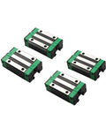Two Pack Linear Guide Rail Set 100 To 1100 mm With Four Carriages Slider Type HGH20CA HGW20CC For CNC Machines 3D Printers And Precision Rail Motion Systems Rock Solid Build For Dope Yet Professional Performance, four stainless steel linear guide carriages
