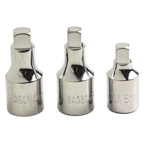 Premium Fangang Sump Drain Socket Kit With Extended S8 And S10 Tools Made From Heavy Duty Chrome Vanadium Steel For High Torque Oil Changes That Make Maintenance Super Easy And Totally Reliable Without Ripping Your Pan., three chrome vanadium S8 S10 sockets