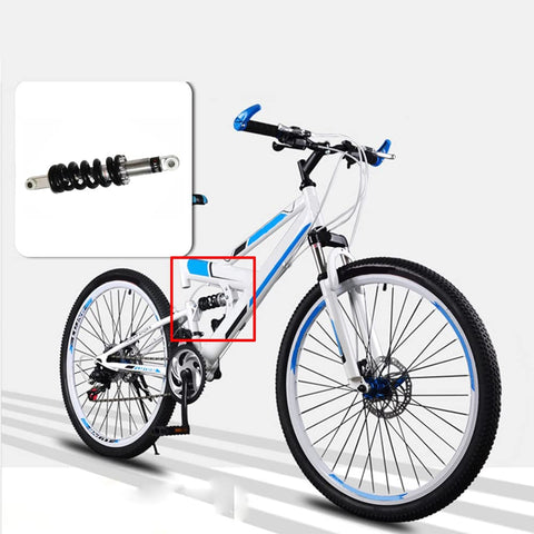 Universal Rear Shock Absorber 215 Millimeter Eye To Eye 2000 Pound Load on mountain bike
