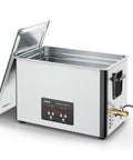 40kHz 30L Ultrasonic Cleaner With Digital Display And 480W Stainless Steel Heavy Duty Pro Grade Cleaning Machine For Carburetors Watch Parts Airbrush Tips And Small Hardware Includes Cleaning Basket For Deep Precise Cleaning open lid front view