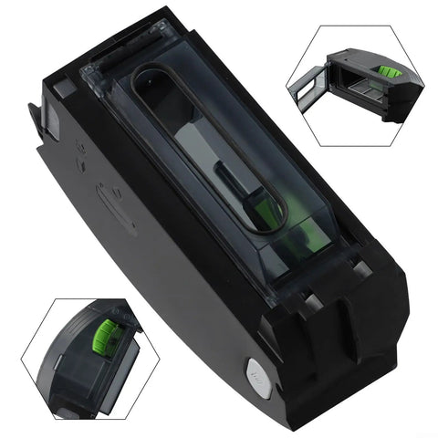 Premium ZUZZEE Replacement Vacuum Dirt Bin Compatible With Roomba I1 I3 I4 I5 I6 I7 I8 Plus dust container with clear top view.