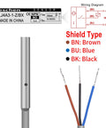 Inductive Proximity Sensor Switch M4 Shield Type With 1mm Sensing Distance And Adjustable Set Distance 0 To 0.7mm NPN 3 Wire