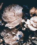 Dark Floral Peony Wallpaper Mural For Living Room Not Peel And Stick Requires Paste Large 161 By 108 Inches Wall Covering Cut