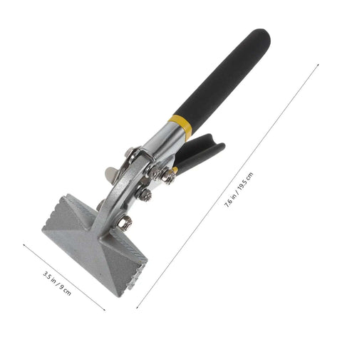 Manual Metal Bender With Straight Jaw Hand Seamer, non-slip handle, easy grip, for sheet metal bending in HVAC and metalworking projects
