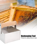 Stainless Steel Honeycomb Cutter For Beekeeping with smooth edges, ideal for clean burr-free honey cutting in home apiaries.