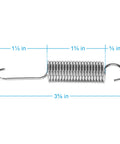 Grab This Solid Set Of Killer Replacement Tension Springs For Recliner Sofa Chair Pull Cord Mechanism Quick Swap Top Shelf Heavy Duty Steel Coils Silver Furniture Hardware Pack Of Two - 92mm steel tension spring