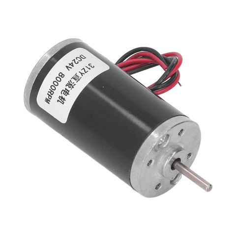 24V Adjustable Speed Permanent Magnet DC Motor With CW CCW Rotation Low Noise Stable Output All Metal Construction for DIY Projects