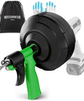 Snake Drain Auger For DIY Plumbing, 16 Ft Flexible Drain Snake Spiral, with eco-friendly handle and carrying bag
