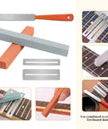 Luthier Tool Kit For Setup With Fret Crowning File Stainless Steel Fret Rocker Fingerboard Guard Protectors And Grinding Stones